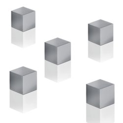 SuperDym-Magnet C5 "Strong", Cube-Design, Aluminium, sigel