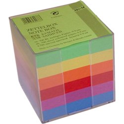 Zettelbox inkl. farbigem Papier, M&M