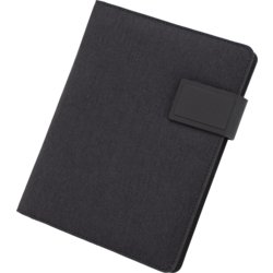 Schreibmappe RPET, für Format A4, 170mm breit, Tiefe 310mm, anthrazit
