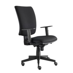 Bürodrehstuhl SOLID, Breite des Sitzes 500mm, 5 Rollen, schwarz
