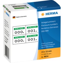 Anlagenummer, HERMA