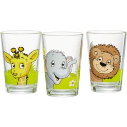 Trinkglas "Dschungeltiere", 3er Pack, Ritzenhoff