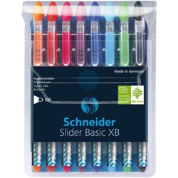 Kugelschreiber Slider Basic, Strichstärke XB, mit Clip ja, 8 Farben sortiert