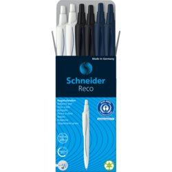 Kugelschreiber Reco farbsortiert, 5 + 1 gratis, Schneider
