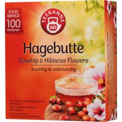 Tee-Beutel Großpackung, Inhalt 200g, Hagebutte, Packung mit 100