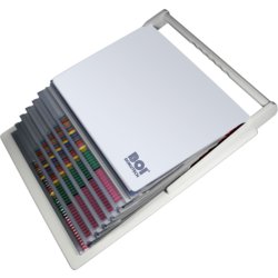 Planette mit farbigem Deckel, Farbe weiß, weiß