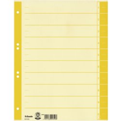 Trennblatt farbig bedruckt, für Format A4, Farbe Aufdruck gelb, Chamonis