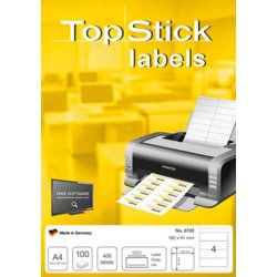 Ordnerrücken-Etikett für Inkjet/Laser/Kopierer, Etikettenbreite 192mm, weiß