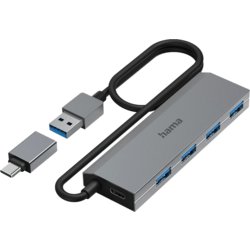 USB-Hub 3.2, 4 Ports, hama®