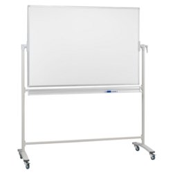 Stativdrehtafel, lackiert, Tafelbreite 150cm, Tafelhöhe 100cm, weiß