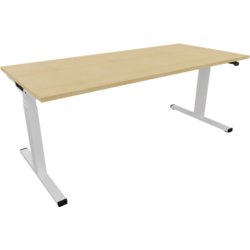 Motortisch KABUCO, elektrisch höhenverstellbar 160 x 80 cm, 1600mm breit, weiß