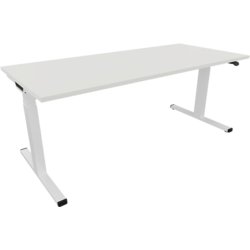 Motortisch KABUCO, elektrisch höhenverstellbar 160 x 80 cm, 1600mm breit, weiß