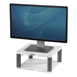 Premium Platin Monitorständer, höhenverstellbar ja, 336.5mm breit, platingrau