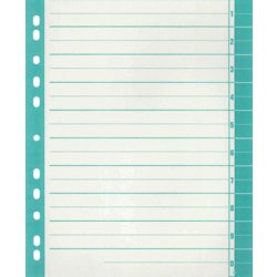 Trennblatt, für Format A4, Inhalt der Packung 100 Stück, chamois/grün