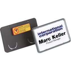 Namensschild CLIP CARD mit Magnet, DURABLE