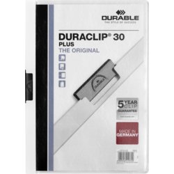 Klemm-Mappe DURACLIP® 30 PLUS, für Format A4, transparent