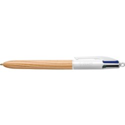 4-Farb-Druckkugelschreiber BIC® 4 Colours® WOOD EFFECT