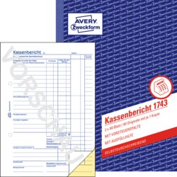 Kassenbericht, AVERY Zweckform®