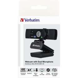Webcam AWC-03 4K Ultra HD, Verbatim