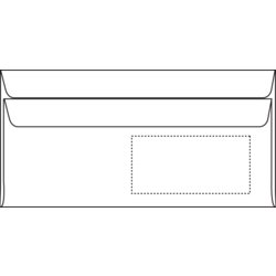 Briefumschlag DIN lang, HK mit Fenster, Steinmetz Briefumschläge