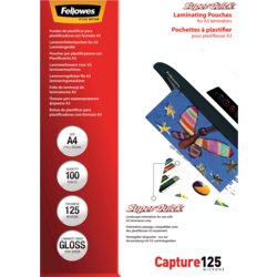 Laminierfolie SuperQuick?, für Format A4, Folienstärke 125µm, 216mm breit