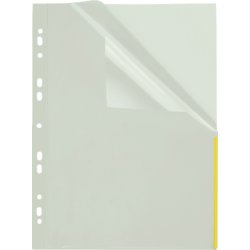 Prospekthülle Index, für Format A4+, Folienstärke 110µm, transparent/gelb