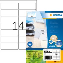 Etikett Recycling, Premium Qualität, PG mit 80 Blatt, HERMA