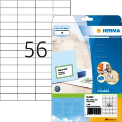 Universal-Etikett PREMIUM, ohne Rand / Eckenrundung, PG mit 25 BL, HERMA