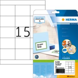 Universal-Etikett PREMIUM, ohne Rand / Eckenrundung, PG mit 25 BL, HERMA