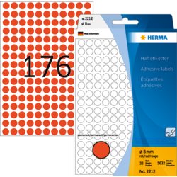 Vielzwecketikett farbig, 8 mm, HERMA