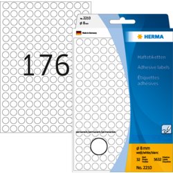 Vielzwecketikett farbig, 8 mm, HERMA