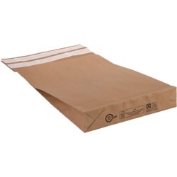 Papierversandtasche flexiPAK mit Fixverschluss, 250mm breit, 353mm hoch, braun