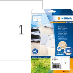 Etikett Recycling, Premium Qualität, PG mit 20 Blatt, HERMA