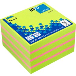 Haftnotiz Sticky Notes CUBE, inFO notes