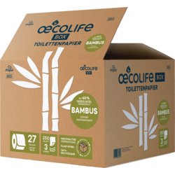 Toilettenpapier oecolife, BAMBUS, fripa