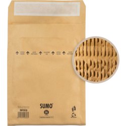 Papierpolstertasche SUMO®, 26.9g, Fenster nein, HK, natron braun
