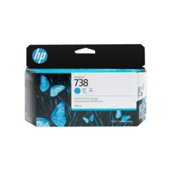 HP Inkjetpatrone 738, Inhalt 130ml, cyan