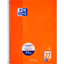 Collegeblock, A4+, liniert mit Rand li + re, Lochung 4-fach, orange