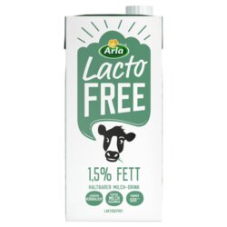 Arla H-Milch LactoFREE, laktosefrei, H-Milch laktosefrei, Verpackung Tetra Pak