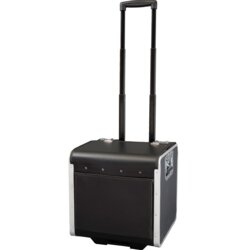 Aktenkoffer PERUGIA, Trolley-Aktenkoffer, 430mm breit, Tiefe 390mm, schwarz