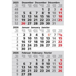 Ersatzkalendarium für Austellkalender 77000, Kalendarium 3 Monate/1 Blatt