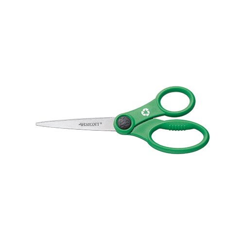 Westcott Universalschere Kleen Earth gerade, asymmetrisch, Langauge 180 mm