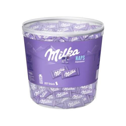 Milka Schokolade NAPS Alpenmilch 207 x 4,6 g/Pack.