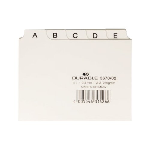 DURABLE Leitkarte DIN A7 quer