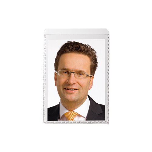 DURABLE Ausweishülle 52 x 74 mm (B x H) oben offen