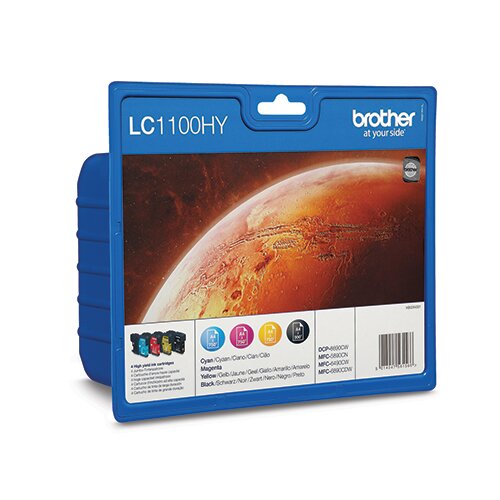 Brother Tintenpatrone LC-1100HY schwarz, cyan, magenta, gelb