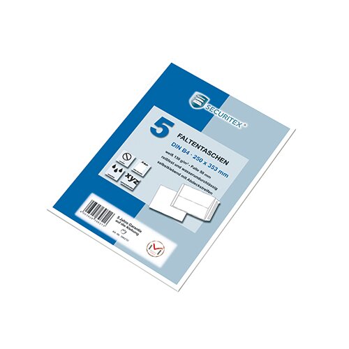 SECURITEX® Faltentasche DIN B4 5 St./Pack.
