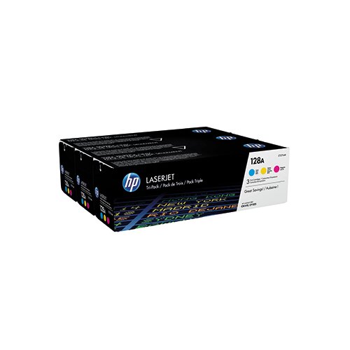 HP Toner 128A cyan, magenta, gelb 3 St./Pack.