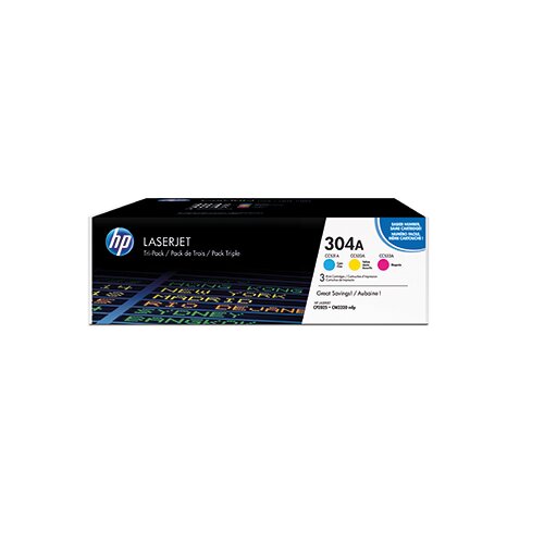 HP Toner 304A cyan, magenta, gelb 3 St./Pack.
