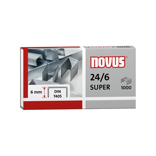 NOVUS Heftklammer 24/6 SUPER